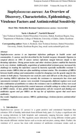 Staphylococcus aureus: An Overview of - Discovery, Characteristics, Epidemiology, Virulence Factors and Antimicrobial Sensitivity - European ...
