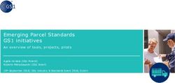 Emerging Parcel Standards GS1 initiatives