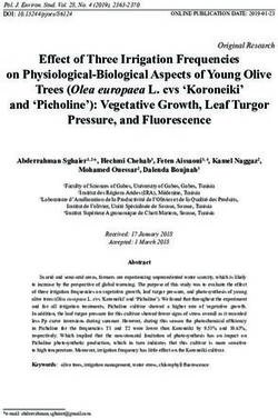 Effect of Three Irrigation Frequencies - Polish Journal of Environmental Studies