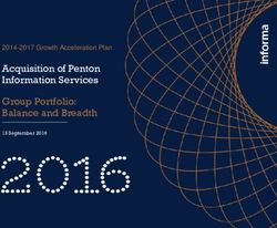 Acquisition of Penton Information Services Group Portfolio: Balance and Breadth - 2014-2017 Growth Acceleration Plan