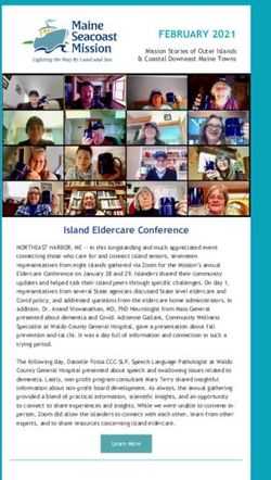 FEBRUARY 2021 - Maine Seacoast Mission