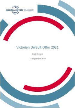 Victorian Default Offer 2021 - Draft Decision 15 September 2020 - Essential Services Commission