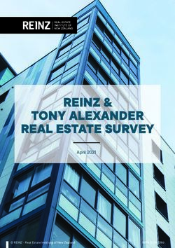REINZ & TONY ALEXANDER REAL ESTATE SURVEY - April 2021 - ISSN: 2744-5186