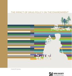 THE IMPACT OF DRUG POLICY ON THE ENVIRONMENT - Open Society ...