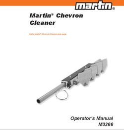 Martin Chevron Cleaner - Operator's Manual M3266