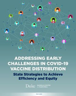 ADDRESSING EARLY CHALLENGES IN COVID-19 VACCINE DISTRIBUTION - State Strategies to Achieve Efficiency and Equity