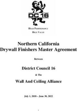 Northern California Drywall Finishers Master Agreement - District Council 16 Wall And Ceiling Alliance