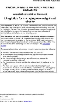 Liraglutide for managing overweight and obesity - NICE