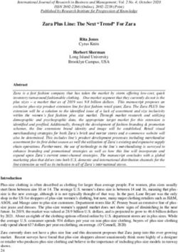 Zara Plus Line: The Next "Trend" For Zara - International Journal of Research in Business and ...