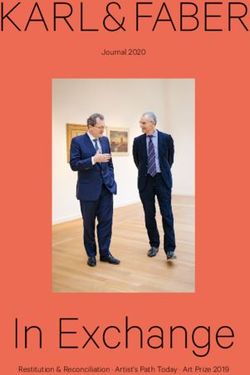 In Exchange - KARL& FABER Journal 2020 - Restitution & Reconciliation Artist's Path Today Art Prize 2019