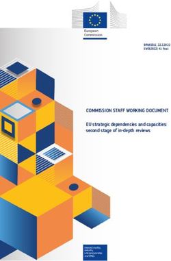 COMMISSION STAFF WORKING DOCUMENT0 final - SWD(2022) 40 final BRUSSELS, 22.2.2022 SWD(2022) 41 final