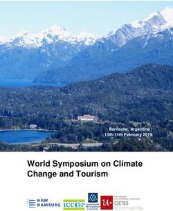 World Symposium on Climate Change and Tourism - Bariloche, Argentina | 13th-15th February 2019 - HAW Hamburg