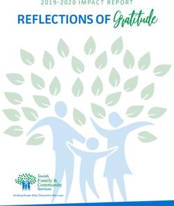 REFLECTIONS OF Gratitude - 2019-2020 IMPACT REPORT - Jewish Family Community Services