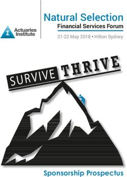 Natural Selection - Financial Services Forum 21-22 May 2018 Hilton Sydney - Actuaries Institute