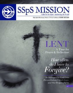 LENT Forgive? How often do I have to - Holy Spirit Missionary Sisters
