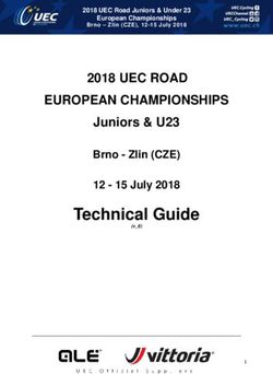 Technical Guide - 2018 UEC ROAD EUROPEAN CHAMPIONSHIPS Juniors & U23 Brno - Zlin (CZE)
