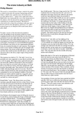 The stone industry at Bath