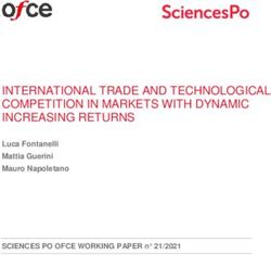 INTERNATIONAL TRADE AND TECHNOLOGICAL COMPETITION IN MARKETS WITH DYNAMIC INCREASING RETURNS - Luca Fontanelli Mattia Guerini Mauro Napoletano - OFCE