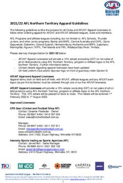 2021/22 AFL Northern Territory Apparel Guidelines - AFL NT