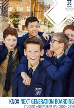 KNOX NEXT GENERATION BOARDING - STUDENT AND PARENT HANDBOOK 2019 - Knox Grammar School