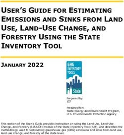USER'S GUIDE FOR ESTIMATING EMISSIONS AND SINKS FROM LAND USE, LAND-USE CHANGE, AND FORESTRY USING THE STATE INVENTORY TOOL - US ...