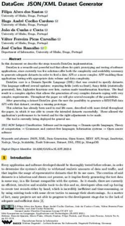 DataGen: JSON/XML Dataset Generator - DROPS
