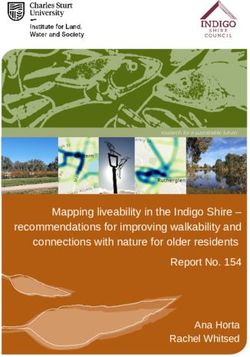 Mapping liveability in the Indigo Shire - recommendations for improving walkability and connections with nature for older residents Report No. 154 ...