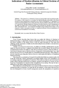 Indications of Machiavellianism in Ethical Decision of Senior Accountants - EUDL