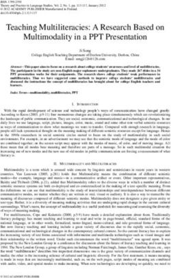 Teaching Multiliteracies: A Research Based on Multimodality in a PPT Presentation