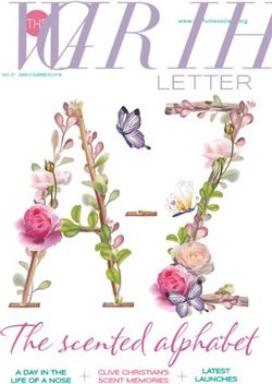 The scented alphabet - LETTER www.perfumesociety.org - The Perfume Society