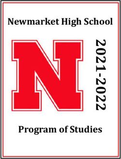 Newmarket High School - Program of Studies