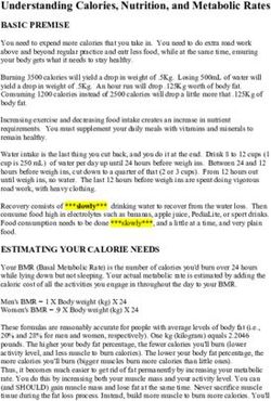 Understanding Calories, Nutrition, and Metabolic Rates