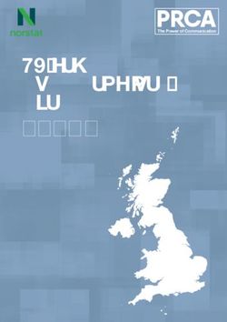 2018 PR and Communications - The Power of Communication The Power of Communication - PRCA