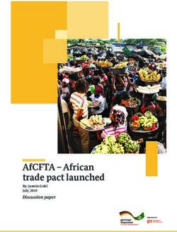 AFCFTA - AFRICAN TRADE PACT LAUNCHED - DISCUSSION PAPER BY: JASMIN GOHL JULY, 2019 - GIZ