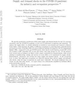 Supply and demand shocks in the COVID-19 pandemic: An industry and occupation perspective