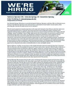 Hydrovac Operator CDL - Colorado Springs, CO - Immediate Opening - Fort Carson ...