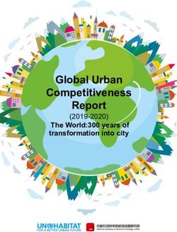 Global Urban Competitiveness Report - (2019-2020) The World:300 years of transformation into city - UN-Habitat