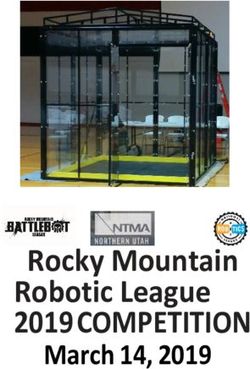 Rocky Mountain Robotic League - 2019 COMPETITION March 14, 2019