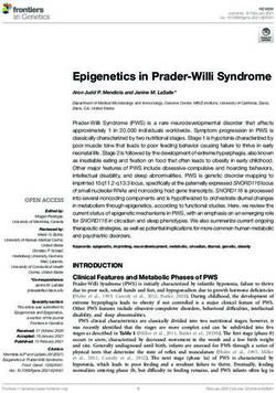 Epigenetics in Prader-Willi Syndrome - Frontiers