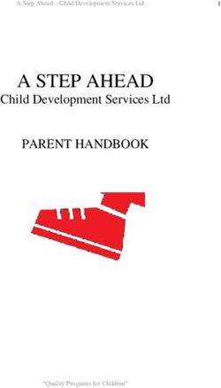 A STEP AHEAD PARENT HANDBOOK - Child Development Services Ltd