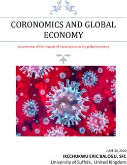 CORONOMICS AND GLOBAL ECONOMY - IKECHUKWU ERIC BALOGU, SFC University of Suffolk, United Kingdom
