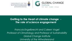 Getting to the Heart of climate change - The role of science engagement - Francois Engelbrecht and Coleen Vogel Professor of Climatology and ...