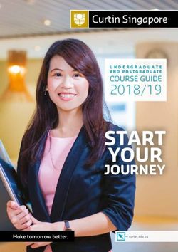 START YOUR JOURNEY 2018/19