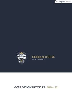 GCSE OPTIONS BOOKLET | 2020 22 - REDDAM HOUSE - Reddam House Berkshire