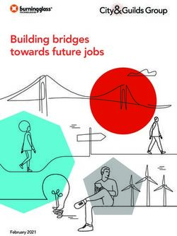 Building bridges towards future jobs - February 2021 - Burning Glass ...