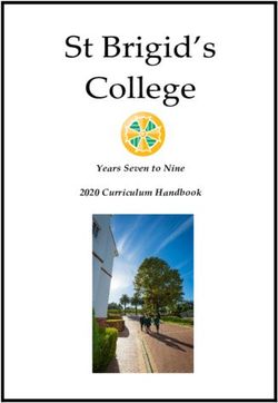 St Brigid's College Years Seven to Nine 2020 Curriculum Handbook