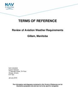 TERMS OF REFERENCE Review of Aviation Weather Requirements Gillam, Manitoba - nav canada