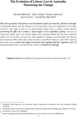 The Evolution of Labour Law in Australia: Measuring the Change