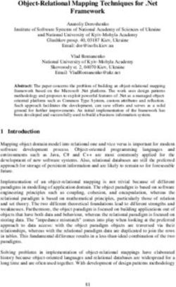 Object-Relational Mapping Techniques for .Net