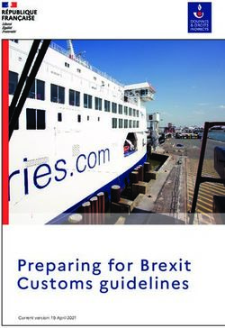 Preparing for Brexit Customs guidelines - Current version: 19 April 2021 - Douanes